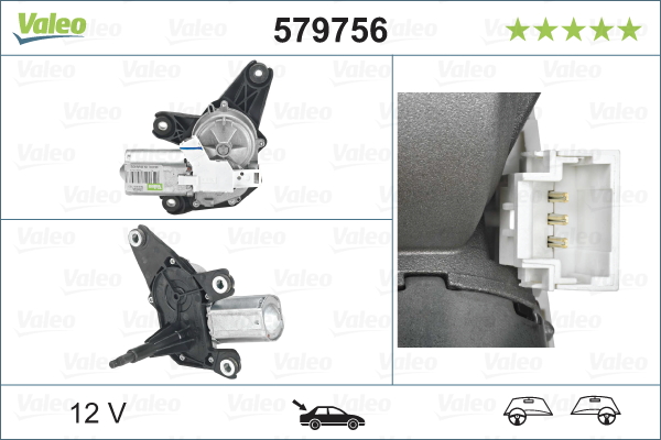 Motor stergator 579756 VALEO